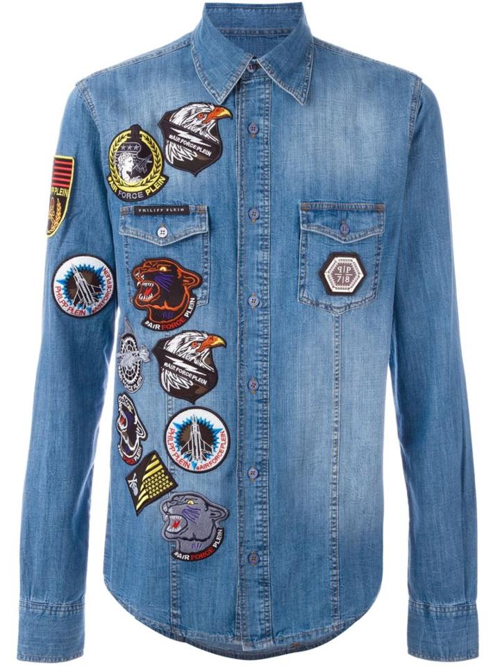 Philipp Plein 'overloaded' Denim Shirt