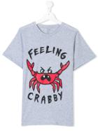 Stella Mccartney Kids Arlo Feeling Crabby T-shirt - Grey