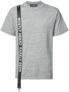 Mostly Heard Rarely Seen Logo Stripe T-shirt - Grey