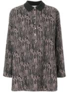 Romeo Gigli Vintage Medieval Pattern Shirt - Pink & Purple