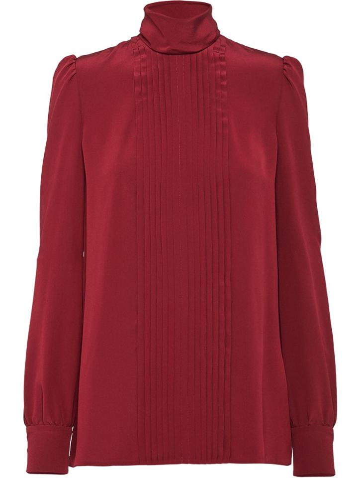 Prada Crepe De Chine Top - Red