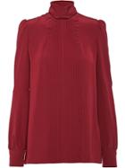 Prada Crepe De Chine Top - Red