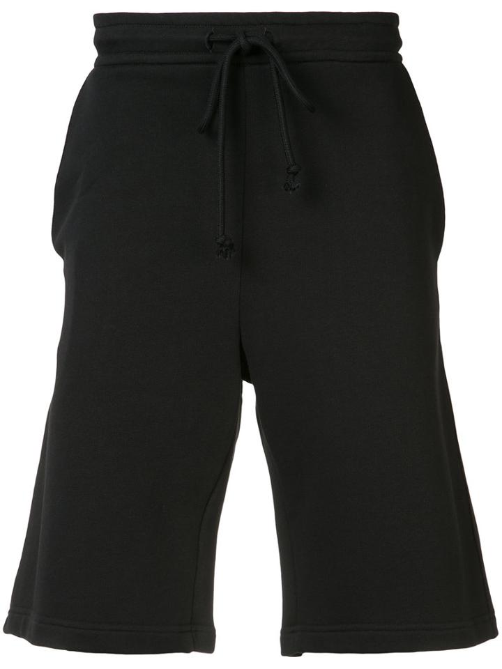 Raf Simons - Print Detail Drawstring Sweatshorts - Men - Cotton - S, Black, Cotton