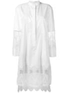 Burberry - Lace Shirt Dress - Women - Cotton - 8, Women's, White, Cotton