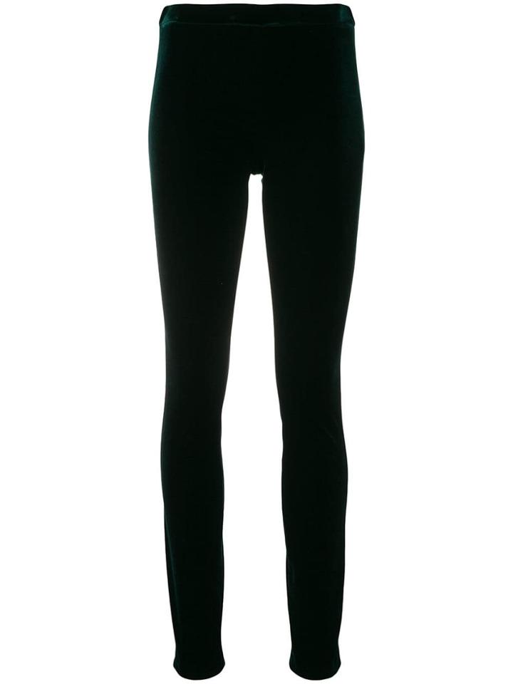 Haider Ackermann Velvet-like Leggings - Green