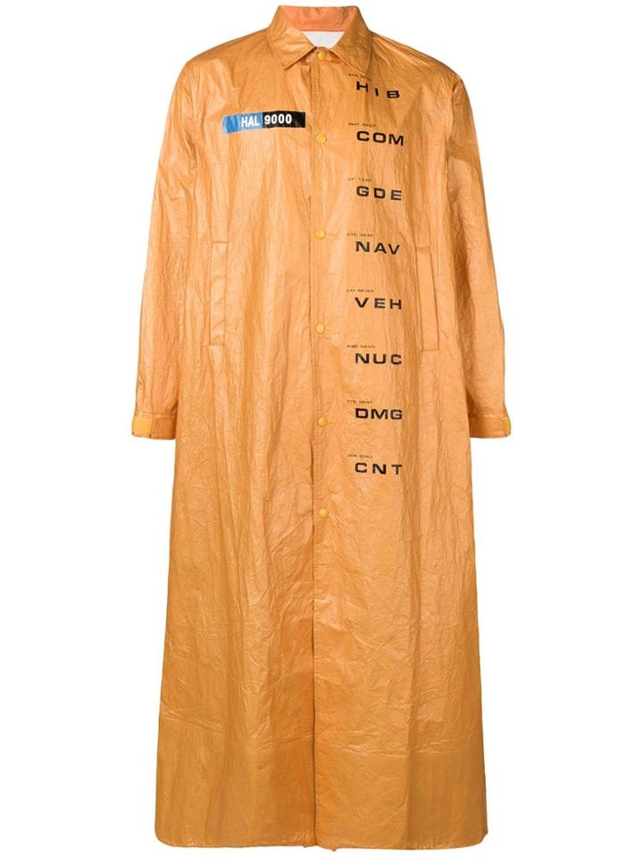 Undercover Computer Malfunction Raincoat - Yellow & Orange