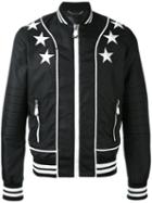 Philipp Plein - Star Patch Bomber Jacket - Men - Cotton/polyamide/spandex/elastane - L, Black, Cotton/polyamide/spandex/elastane