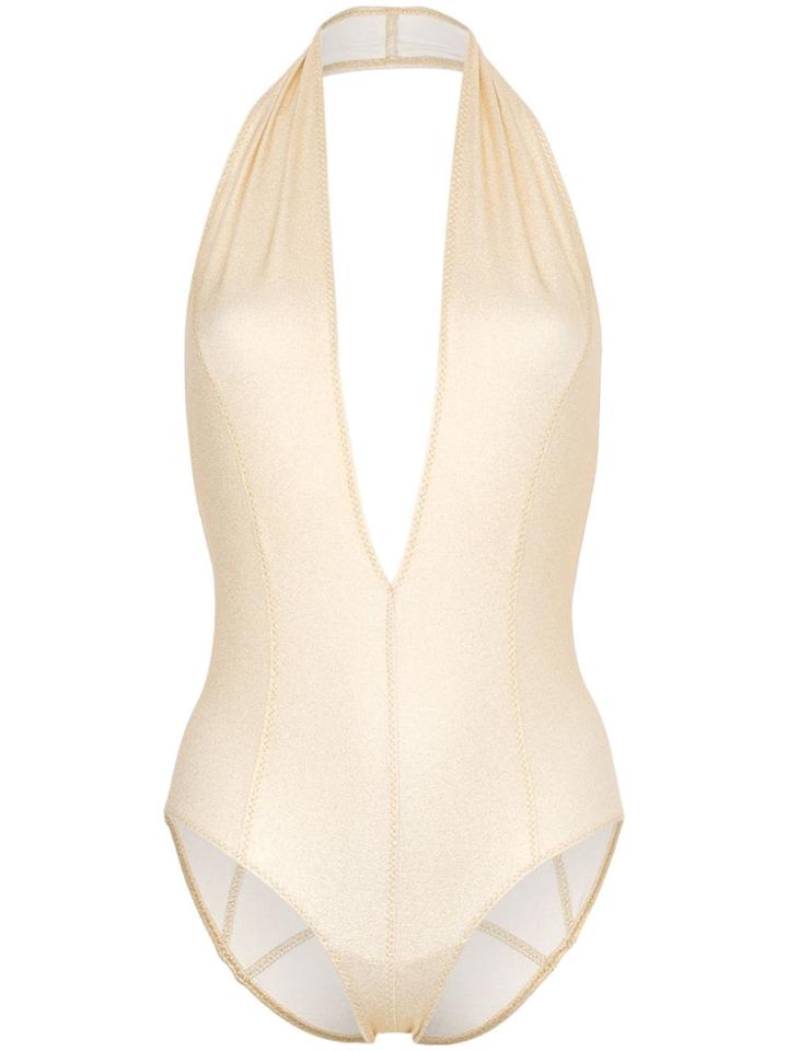 Lisa Marie Fernandez Riri Swimsuit - Metallic