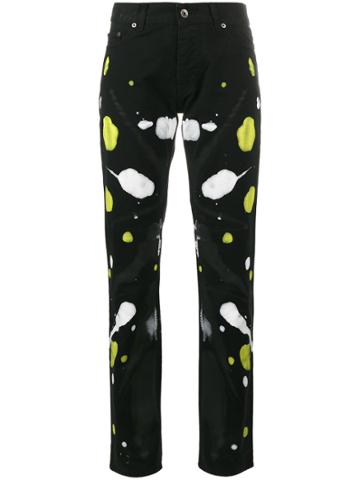 Mirco Gaspari Black 501 Paint Splattered Jeans