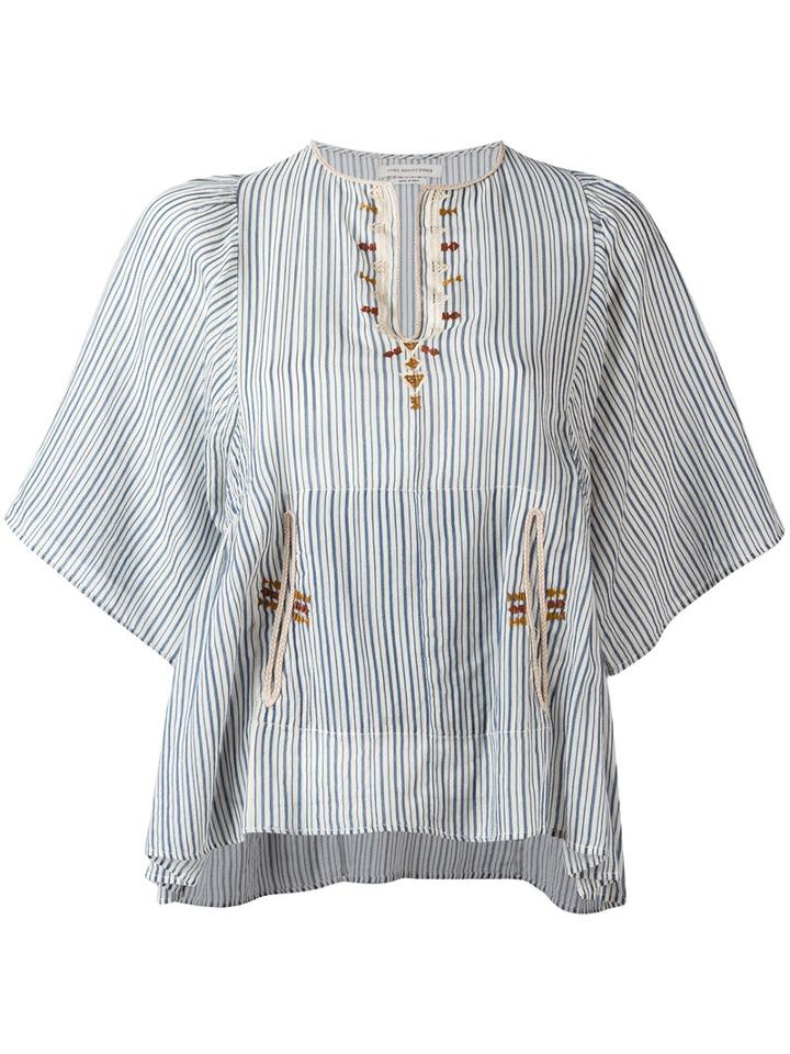 Isabel Marant Étoile Joy Top, Women's, Size: 40, Blue, Cotton/polyester