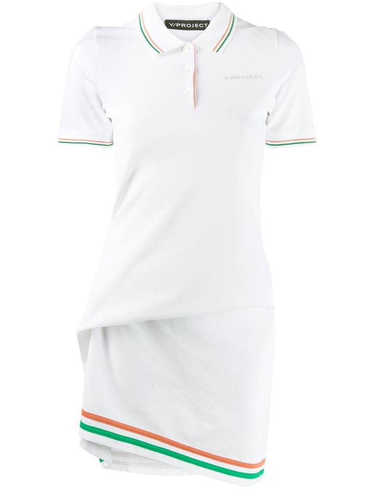 Y/project Asymmetric Polo Shirt Dress - F20 White