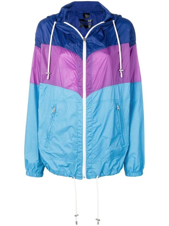 Isabel Marant Étoile Contrast Panel Windbreaker - Blue