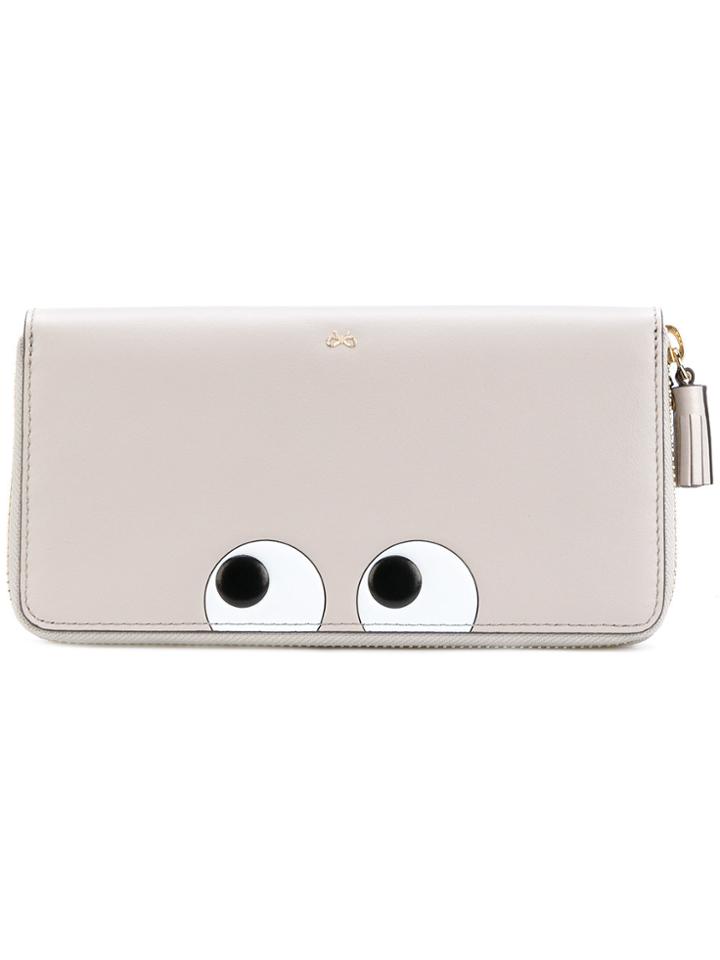 Anya Hindmarch Long 'eyes' Wallet - Grey