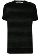 10sei0otto Two Tone Knitted Top - Black