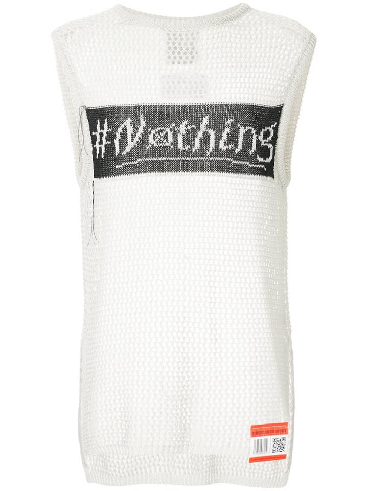 Maison Mihara Yasuhiro Nothing Knit Vest - Grey