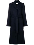 The Row Belted Long Coat - Navy