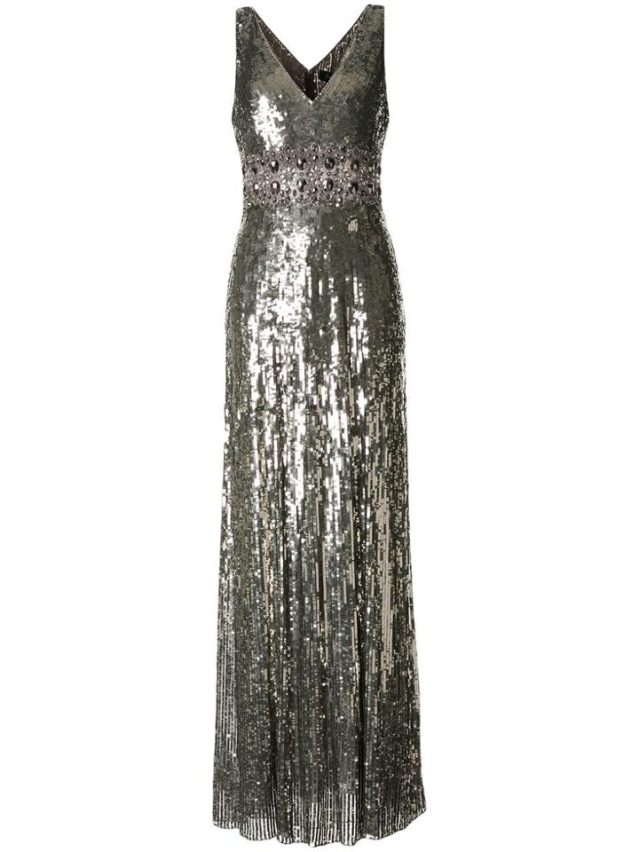 Jenny Packham Effie Long Gown Jenny Packham - Silver