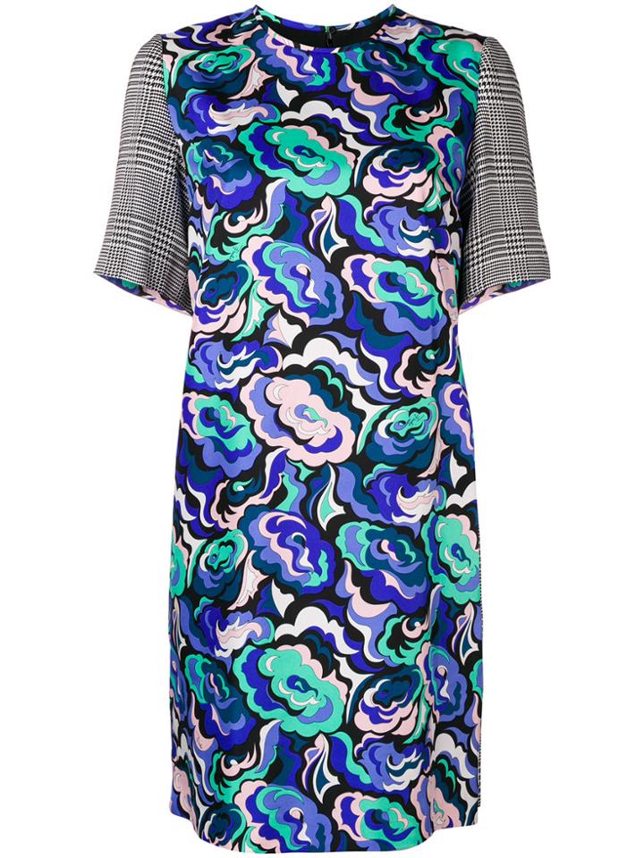 Emilio Pucci Mix-printed Dress - Blue