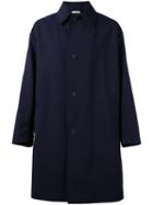 Marni - Oversized Raincoat - Men - Silk/cotton/polyamide/spandex/elastane - 48, Blue, Silk/cotton/polyamide/spandex/elastane