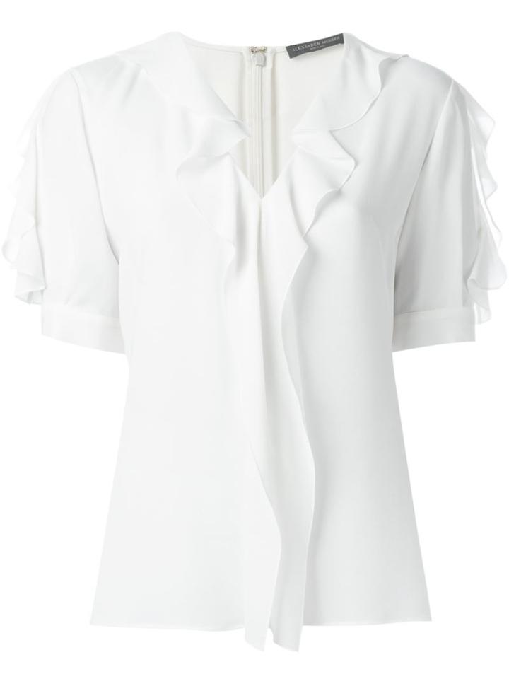 Alexander Mcqueen Ruffled Top