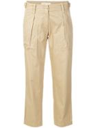 Michael Michael Kors Cropped Cargo Trousers - Nude & Neutrals