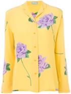 Versace Vintage Floral Print Shirt - Yellow & Orange