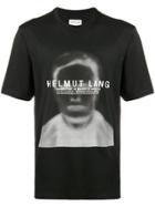 Helmut Lang Black Ghost Face T Shirt