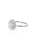 Suzanne Kalan 18kt White Gold Diamond Flower Ring