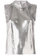 Paco Rabanne Mesh Metal Top - Grey