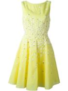 Blugirl Embroidered Flower Flared Dress