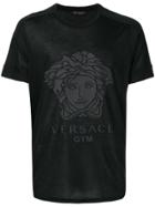 Versace Gym Logo Print - Black