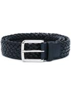 Church's Woven Belt, Men's, Size: 90, Blue, Leather