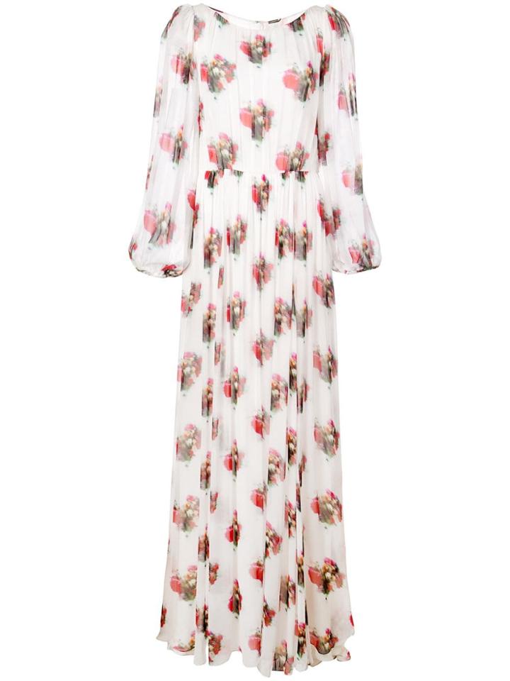 Adam Lippes Floral Maxi Dress - White