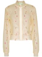 Off-white X Browns Capsule Floral Bomber Jacket - Neutrals