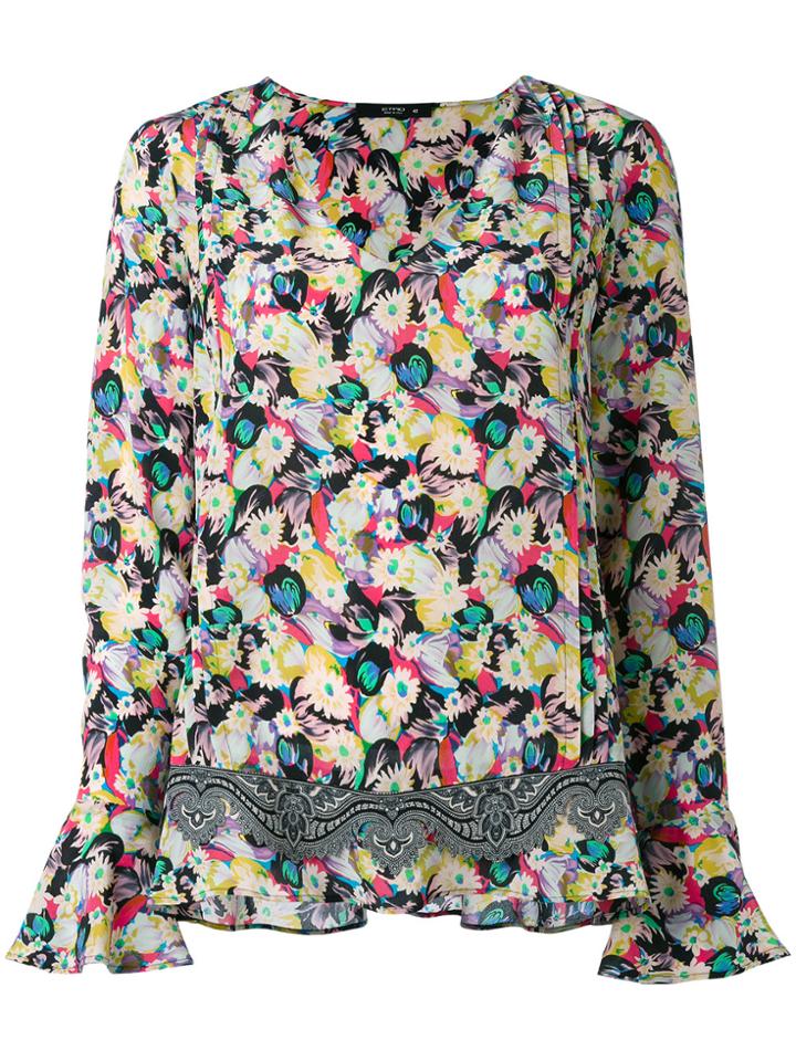 Etro Floral V-neck Blouse - Multicolour