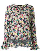 Etro Floral V-neck Blouse - Multicolour