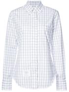 Thom Browne - Checked Shirt - Women - Cotton - 40, White, Cotton