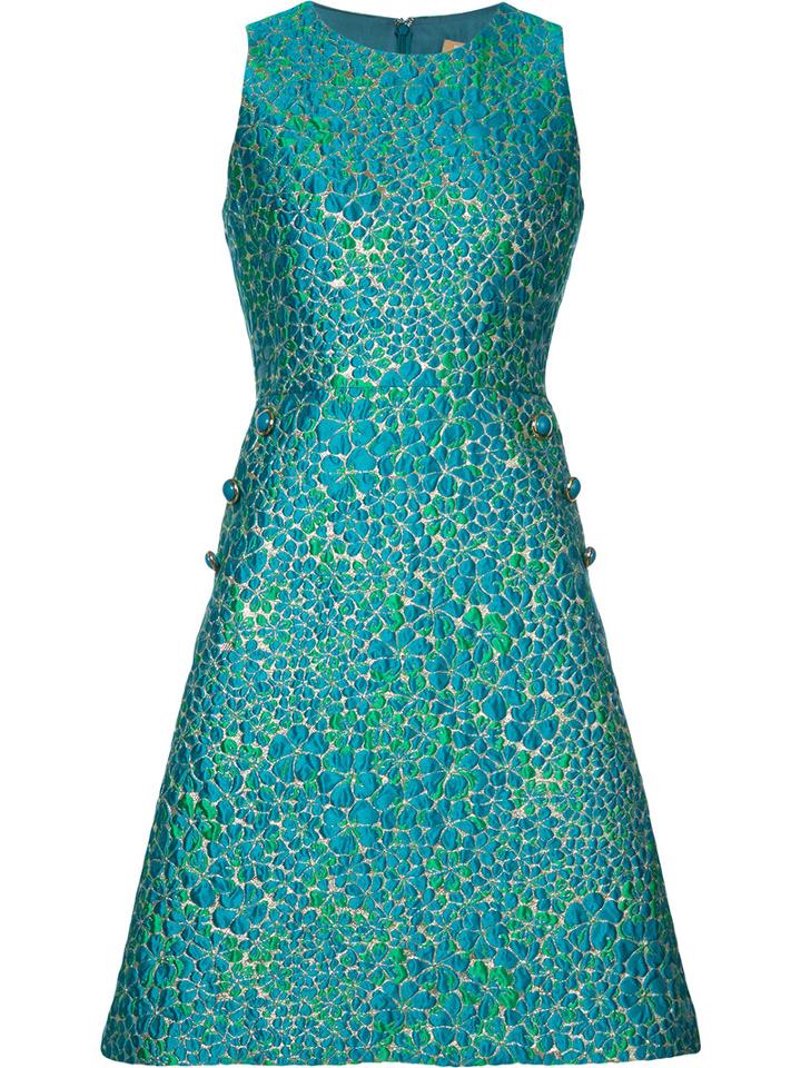 Michael Kors - Sleeveless Dress - Women - Silk - 2, Blue, Silk
