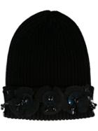 Muveil Embellished Beanie Hat