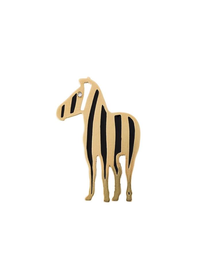 Marc Alary Zebra Diamond Pendant - Metallic