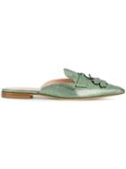 Alberta Ferretti Mia Mules - Green