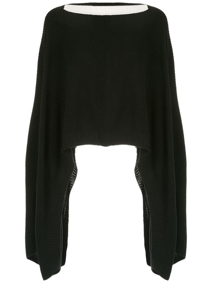 Mara Mac Knit Blouse - Black