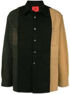 424 Colour Block Denim Shirt - Black