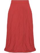 Ports 1961 Crinkled Midi Skirt - Red