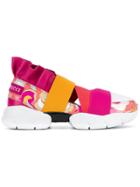 Emilio Pucci Colour Block Slip-on Sneakers - Pink