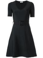 Egrey - Belted Dress - Women - Polyamide/spandex/elastane/viscose - Gg, Black, Polyamide/spandex/elastane/viscose