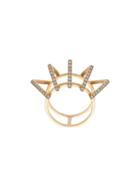 Azlee Circuit Diamond Ring, Women's, Size: 6, Metallic