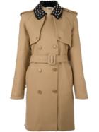 Jw Anderson Studded Collar Trenchcoat - Nude & Neutrals