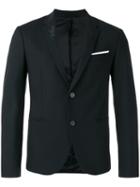Neil Barrett Suit Jacket, Men's, Size: 46, Black, Polyester/virgin Wool/spandex/elastane
