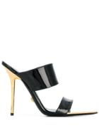 Versace Stiletto Sandals - Black